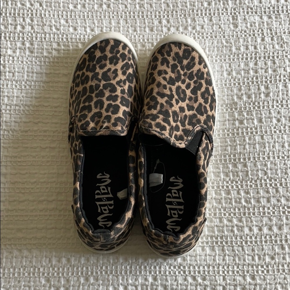 Cheetah slip-on shoes